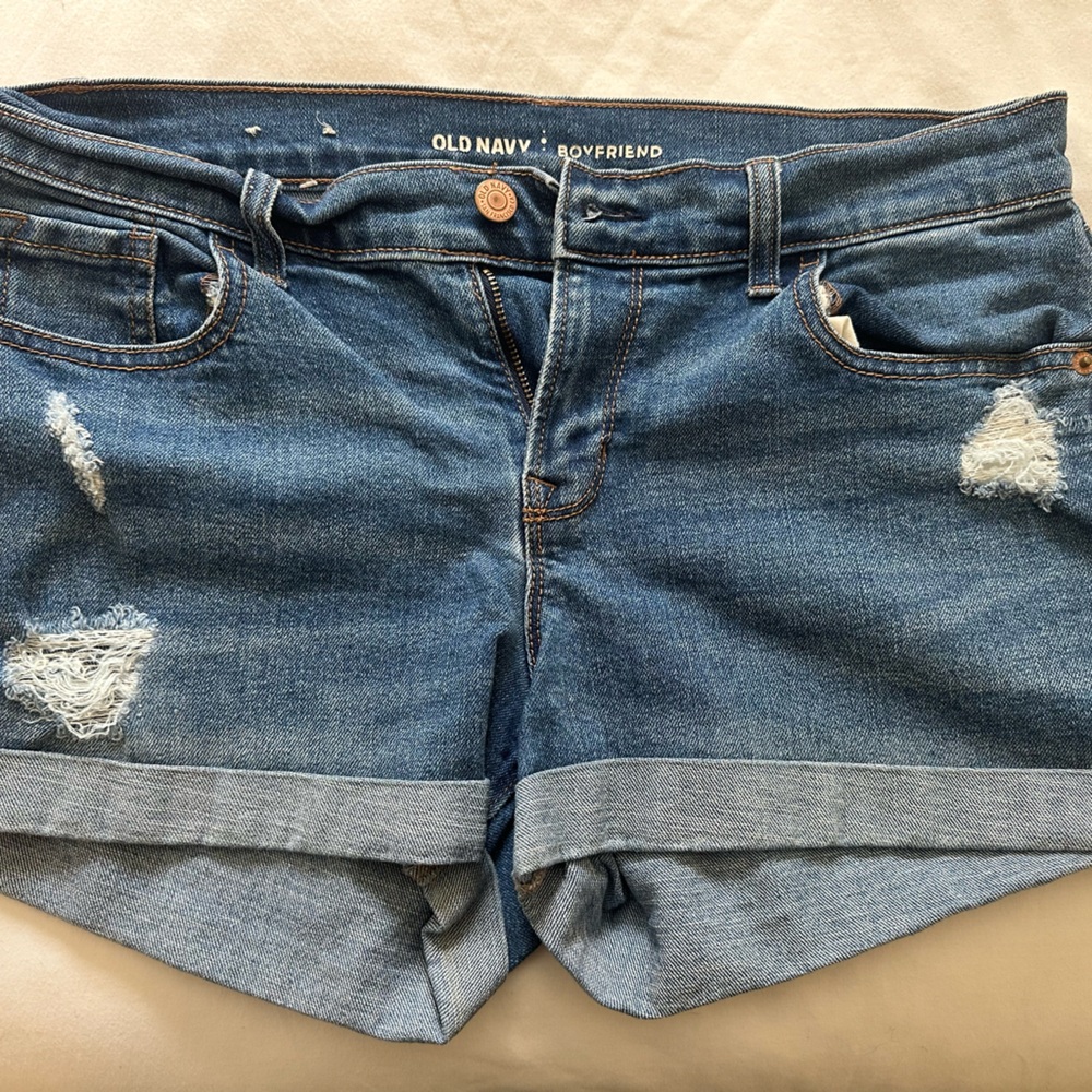Old Navy Distressed Denim Shorts, Size 4